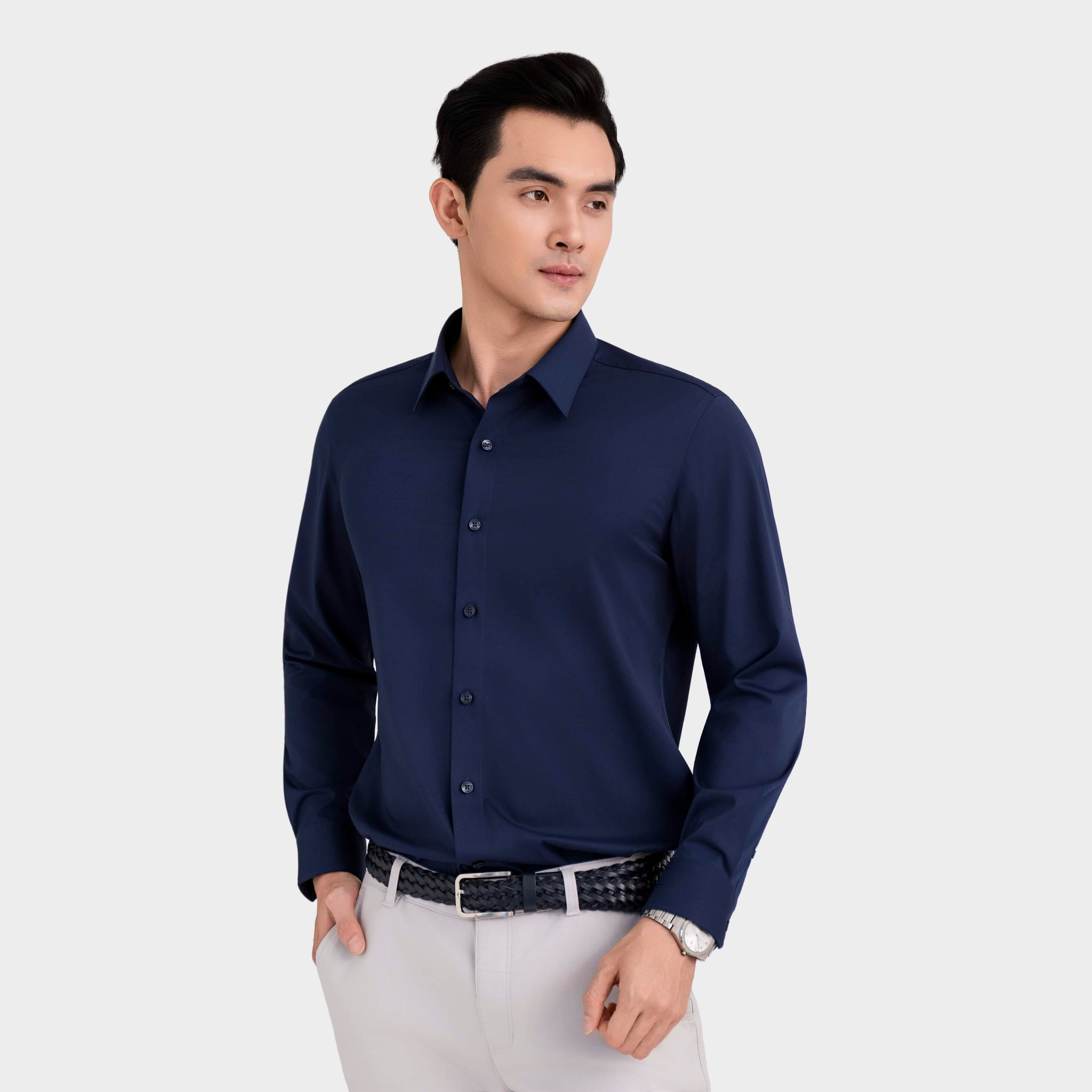 Áo Sơ Mi Dài Tay Nam Aristino Slim Fit ALS471S0H2