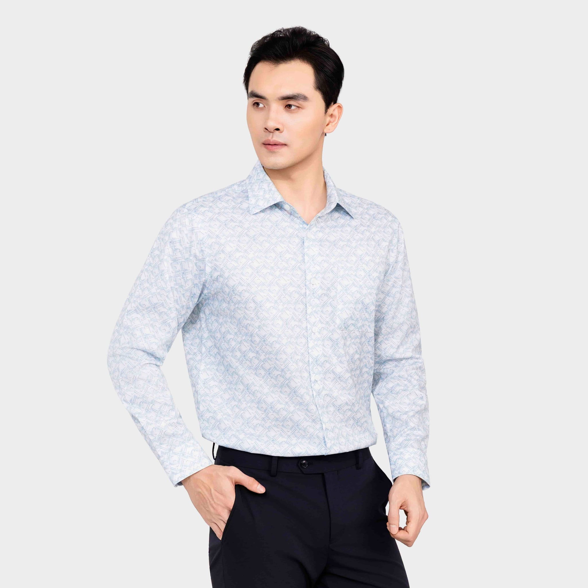Áo Sơ Mi Dài Tay Nam Aristino Business Regular Fit 1LS226S0H2