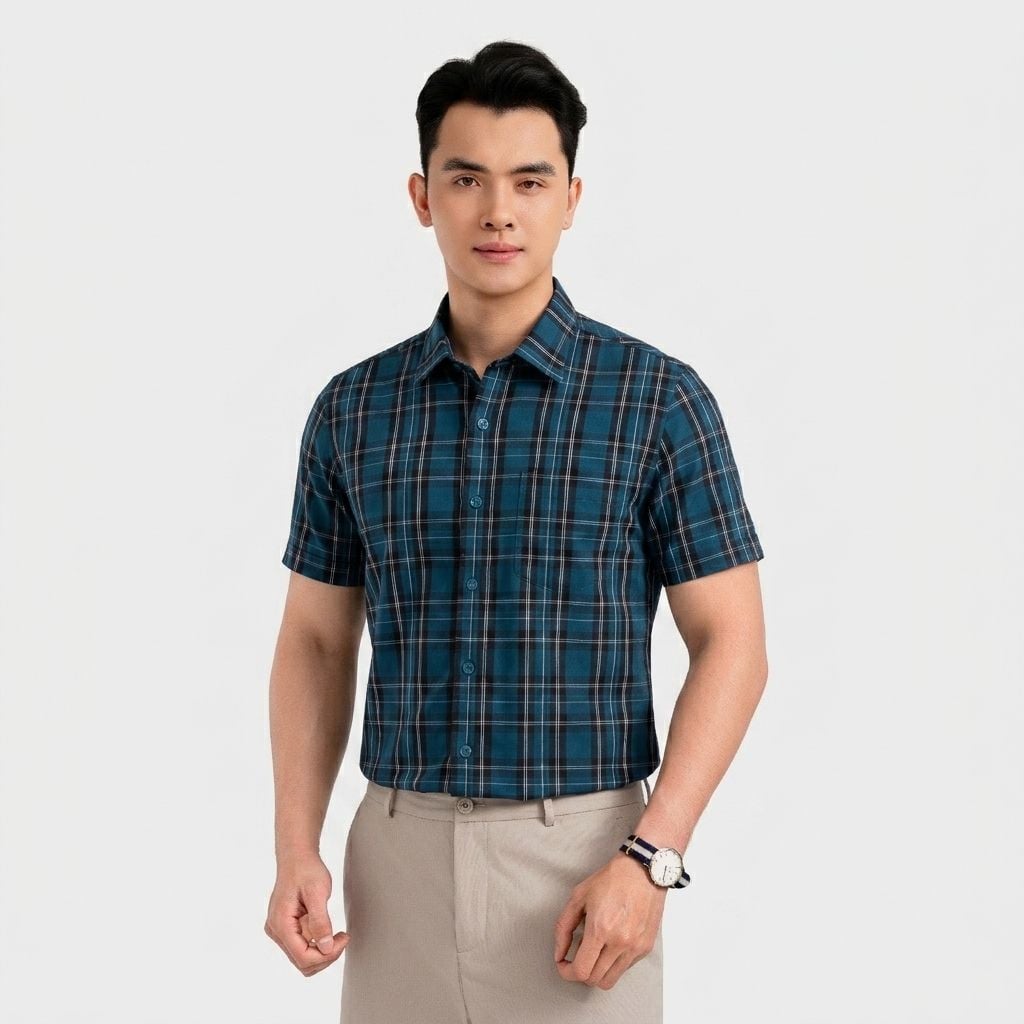 Áo Sơ Mi Ngắn Tay Nam Aristino Business 1SS605EDP01