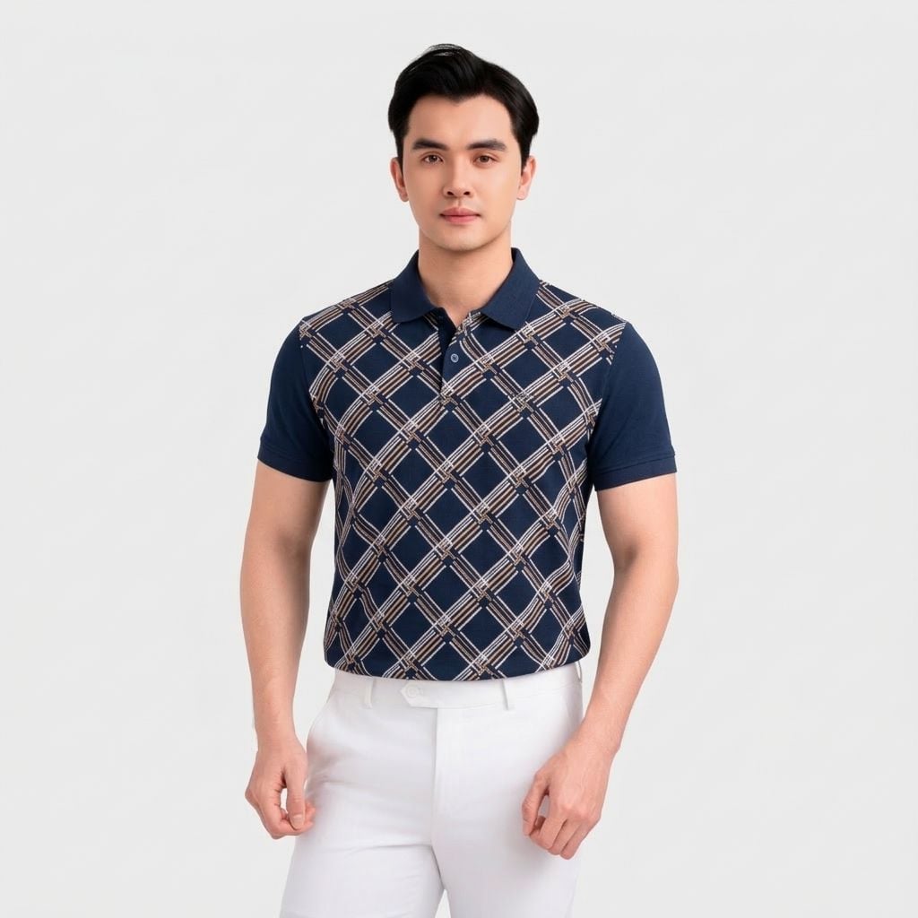Áo Elite Polo Nam Aristino Đan Lát APS606EDP01