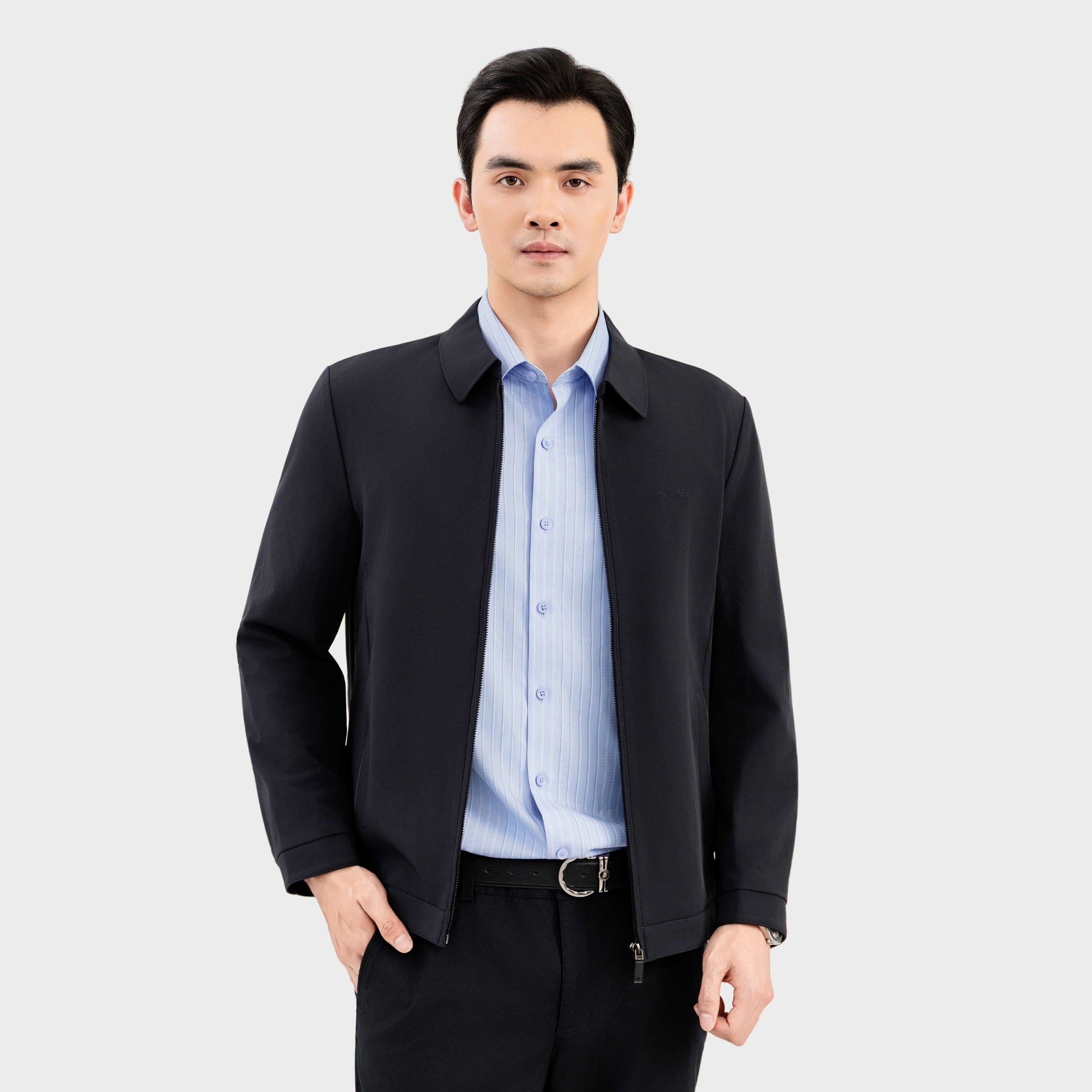 Áo Khoác 2 Lớp Aristino Regular Fit AJK007EDP01