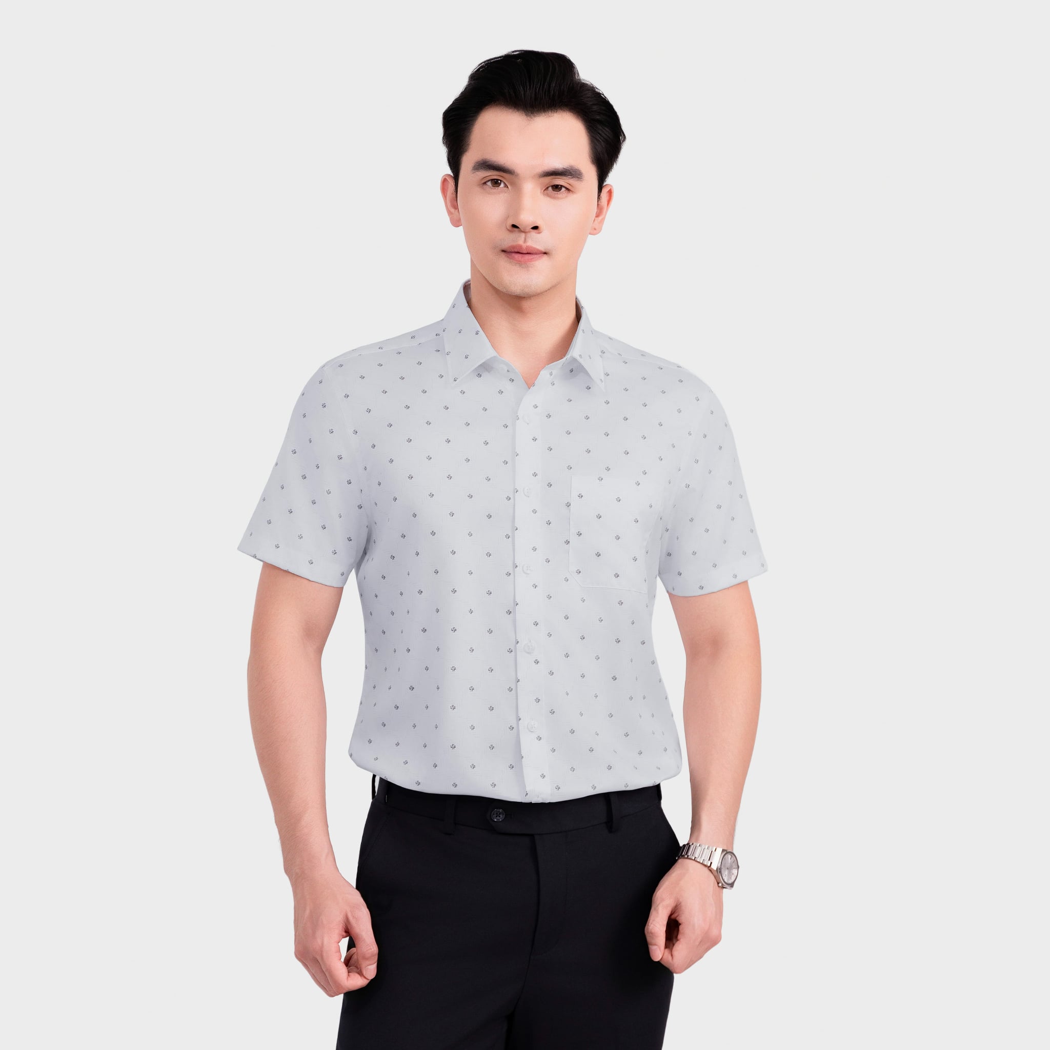 Áo Sơ Mi Ngắn Tay Nam Aristino Business Perfect Fit 1SS215SAH2