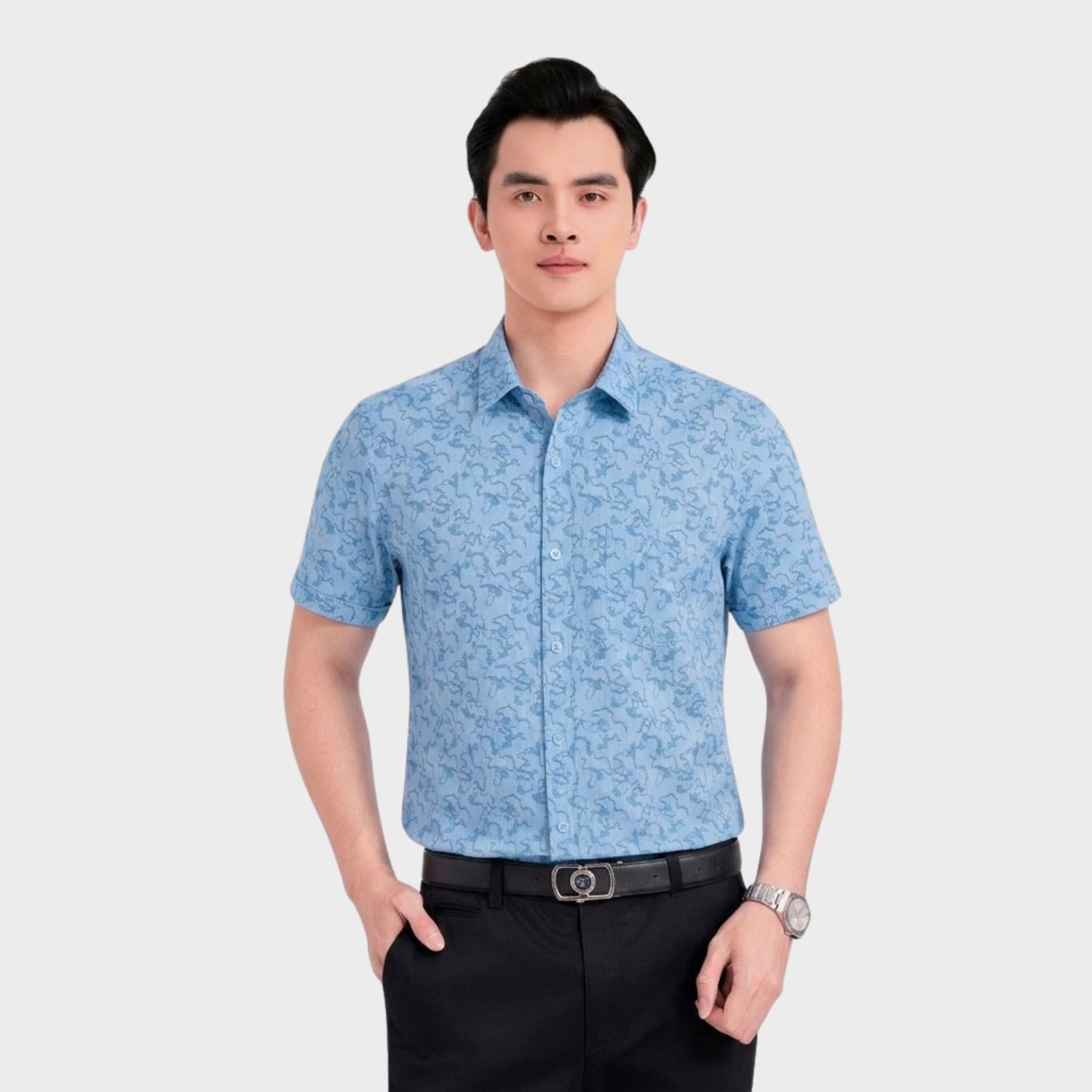 Áo Sơ Mi Nam Aristino Slim Fit ASS050AS4