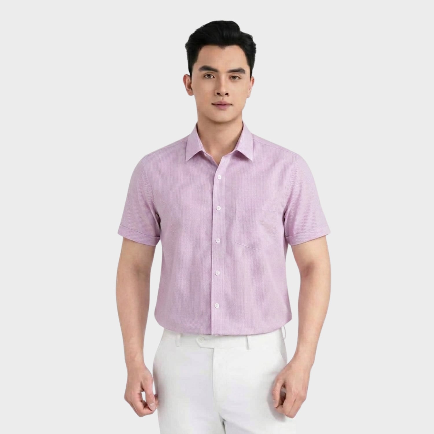 Áo Sơ Mi Nam Hồng In Aristino Perfect Fit ASS122AS4