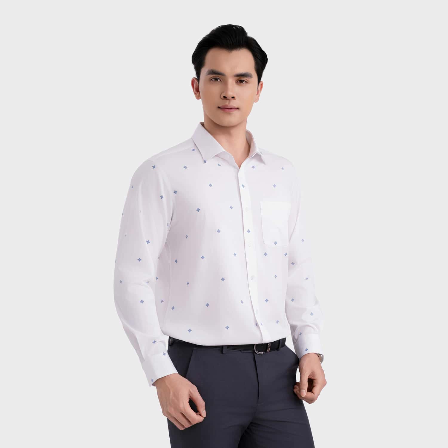 Áo Sơ Mi Nam Họa Tiết Aristino Bamboo ALS561S0H2