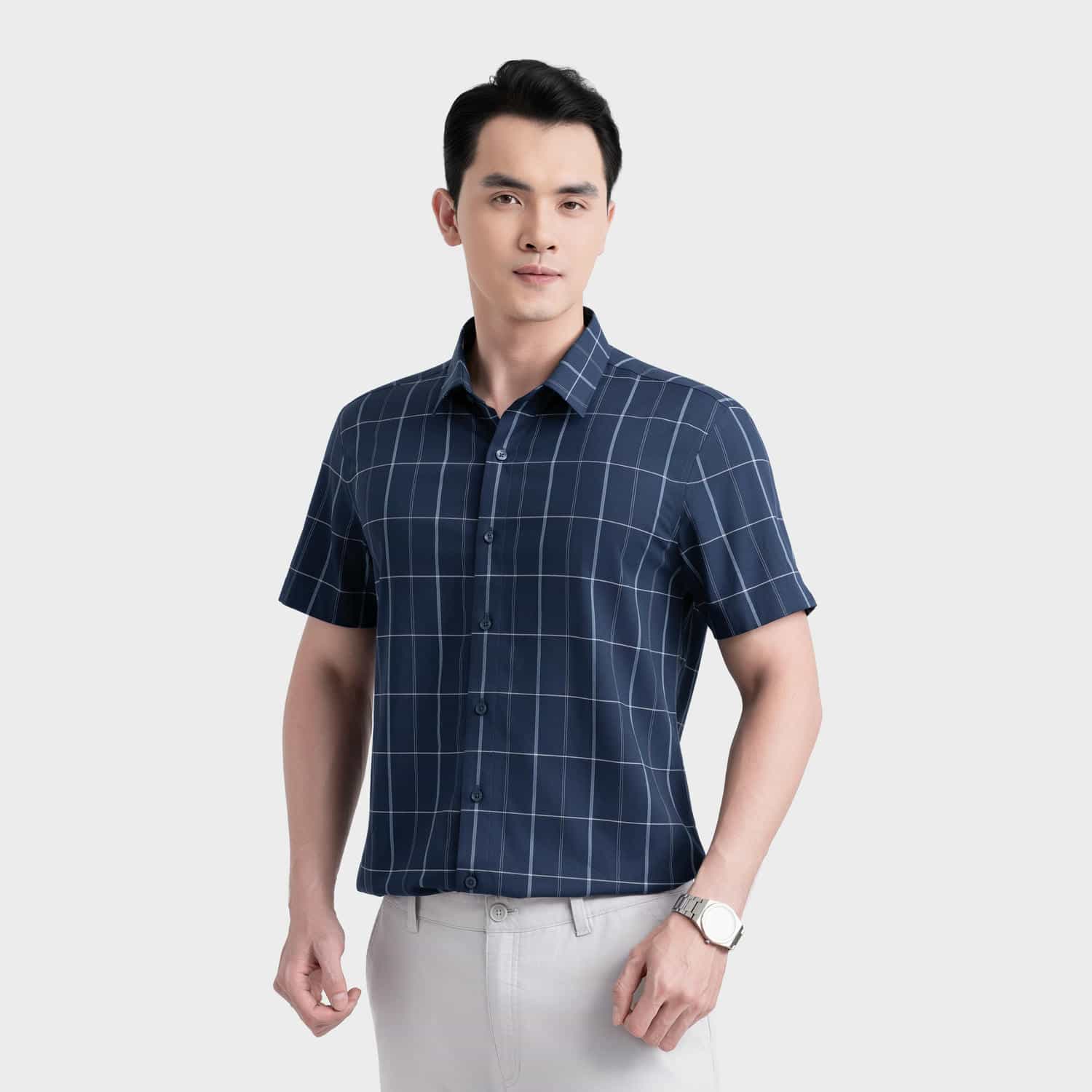Áo Sơ Mi Nam Bamboo Aristino Regular Fit ASS621EDP01