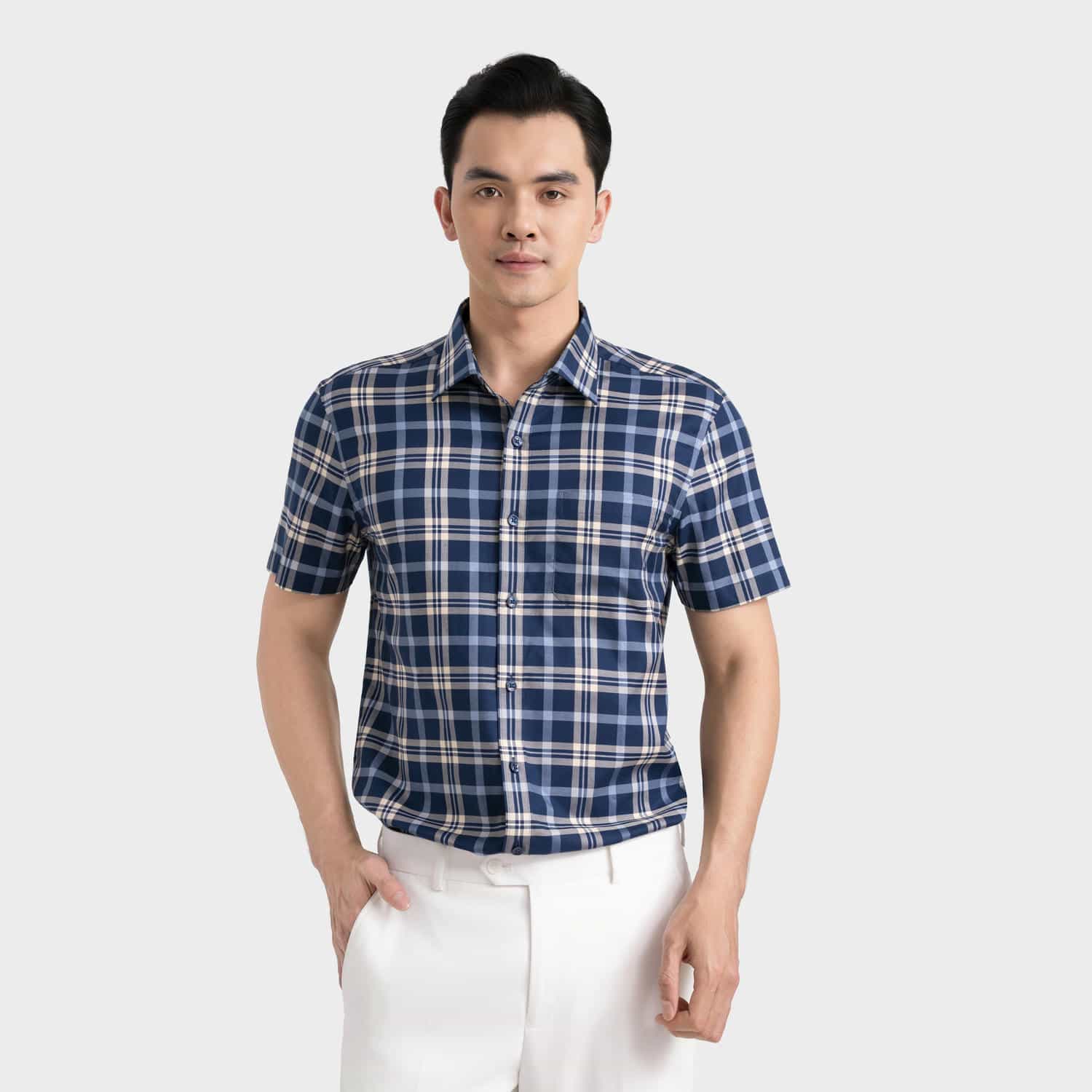 Áo Sơ Mi Nam Cotton Aristino Business Regular Fit 1SS606EDP01