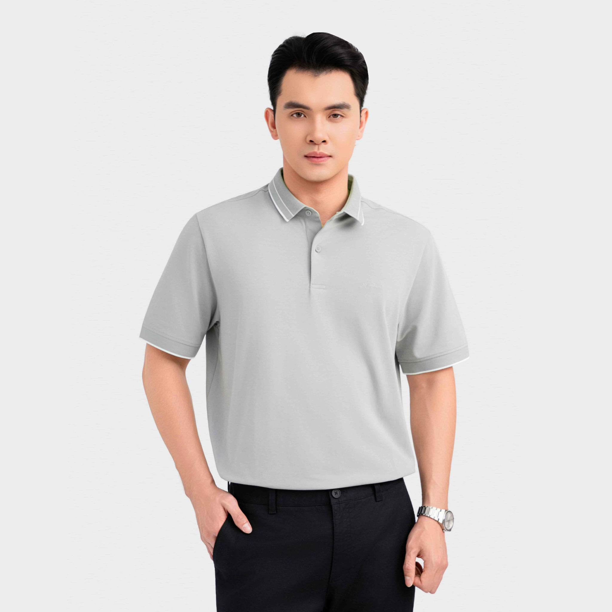 [BIGSIZE US] Áo Polo tay ngắn Thể Thao Nam Xanh Aristino Bluesign® Approved fabric APS009EGP01