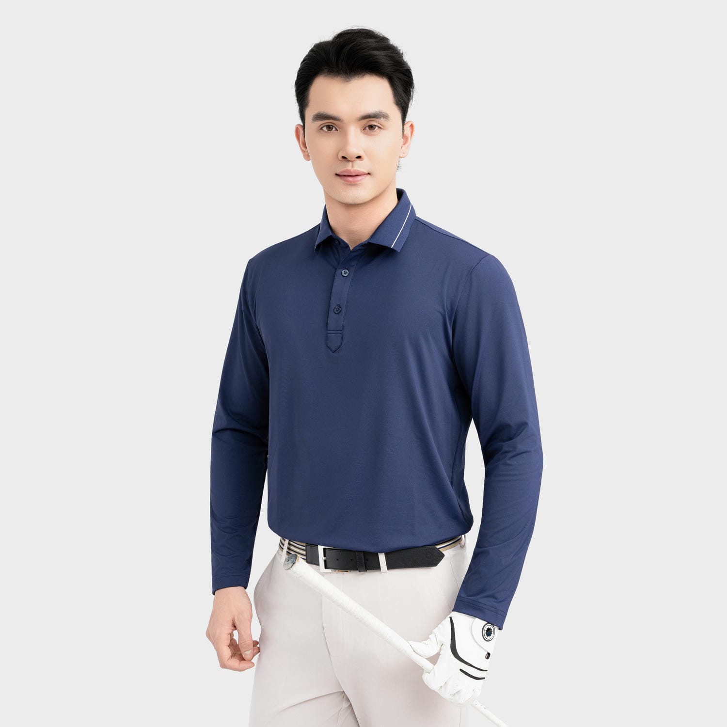 Áo Polo Nam Xanh Tím Than Aristino Golf ALPG16BS2
