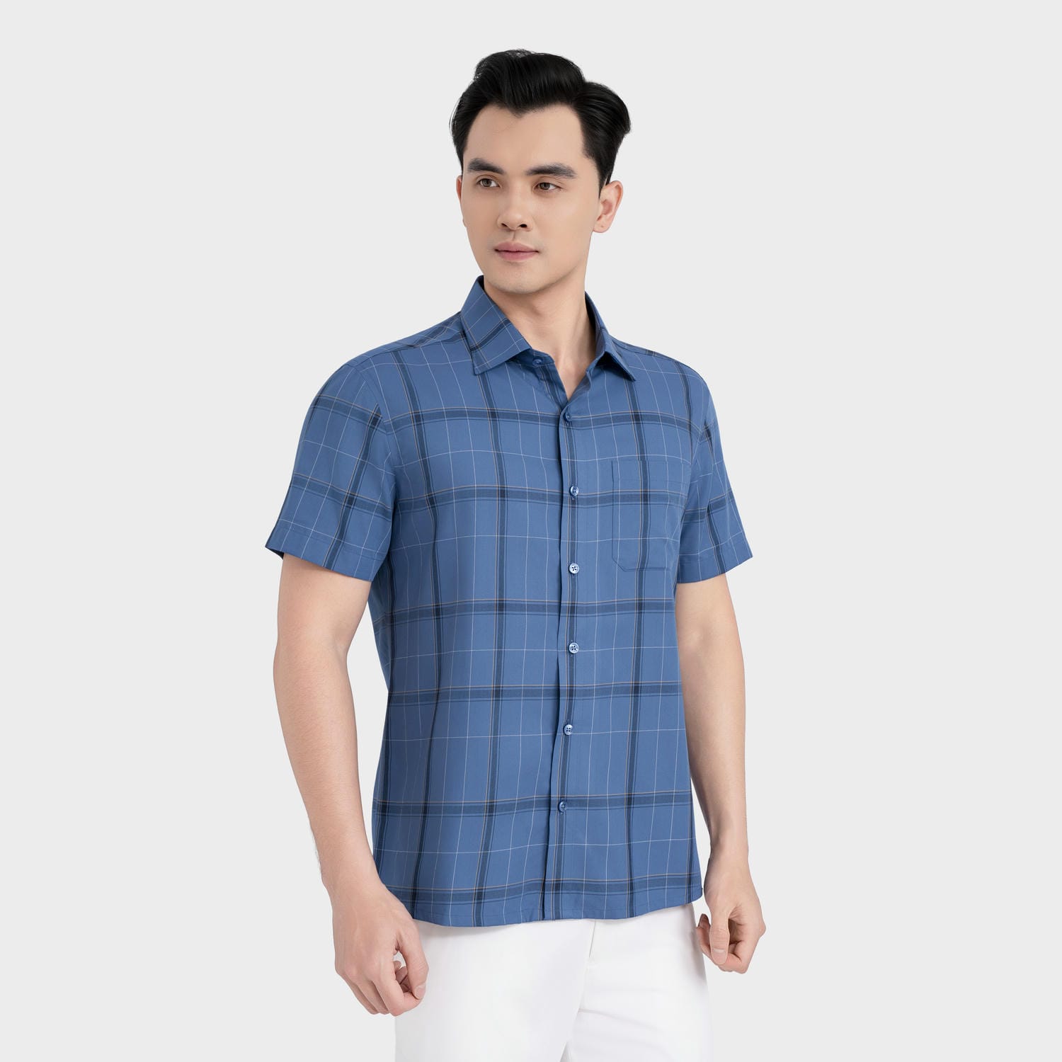 Áo Sơ Mi Nam Kẻ Aristino Perfect Fit ASS006FAH2