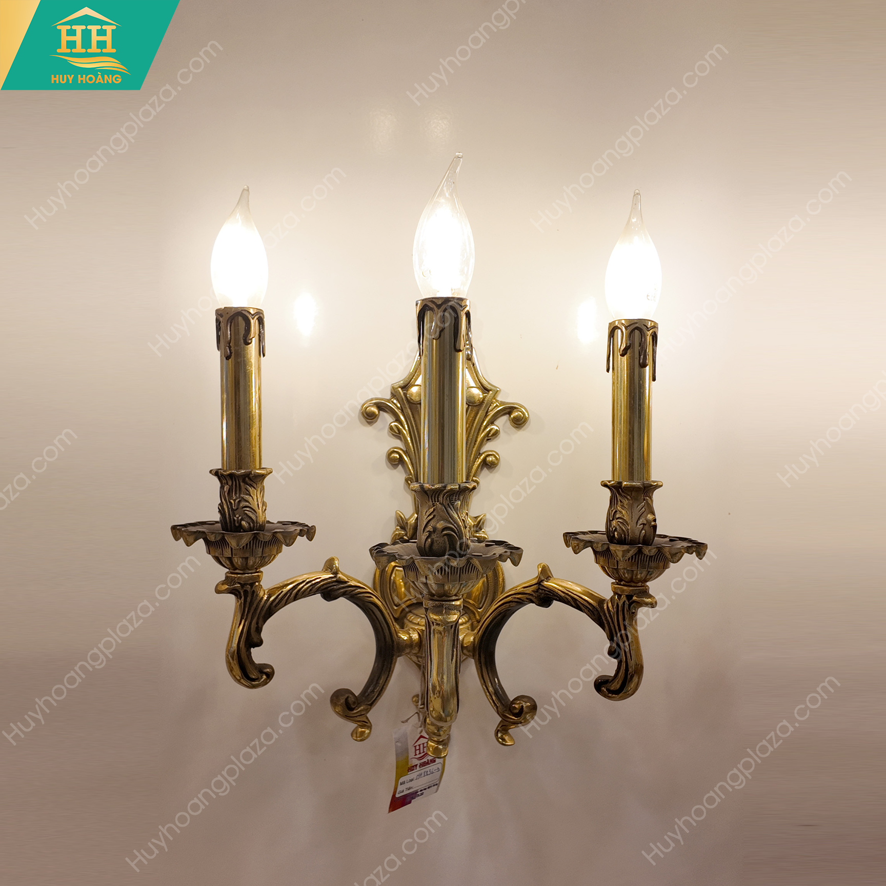  Đèn Tường Đồng Tay Nến HH8836-3 