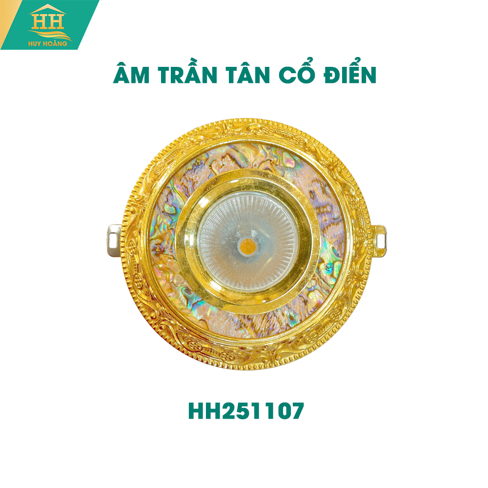  Đèn âm trần đồng tân cổ điển 