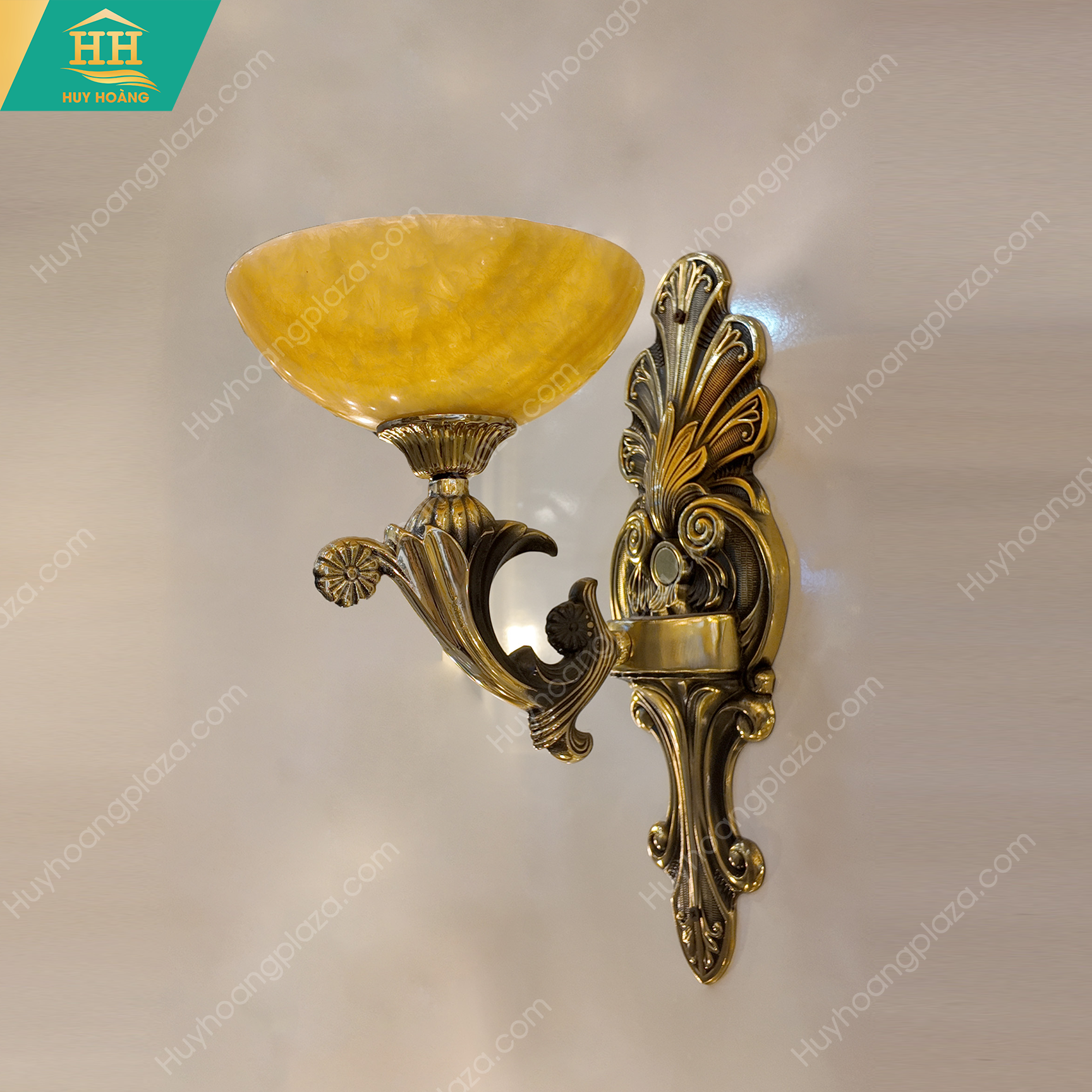  Đèn Tường Đồng Bát Đá Tự Nhiên HH9126/1 