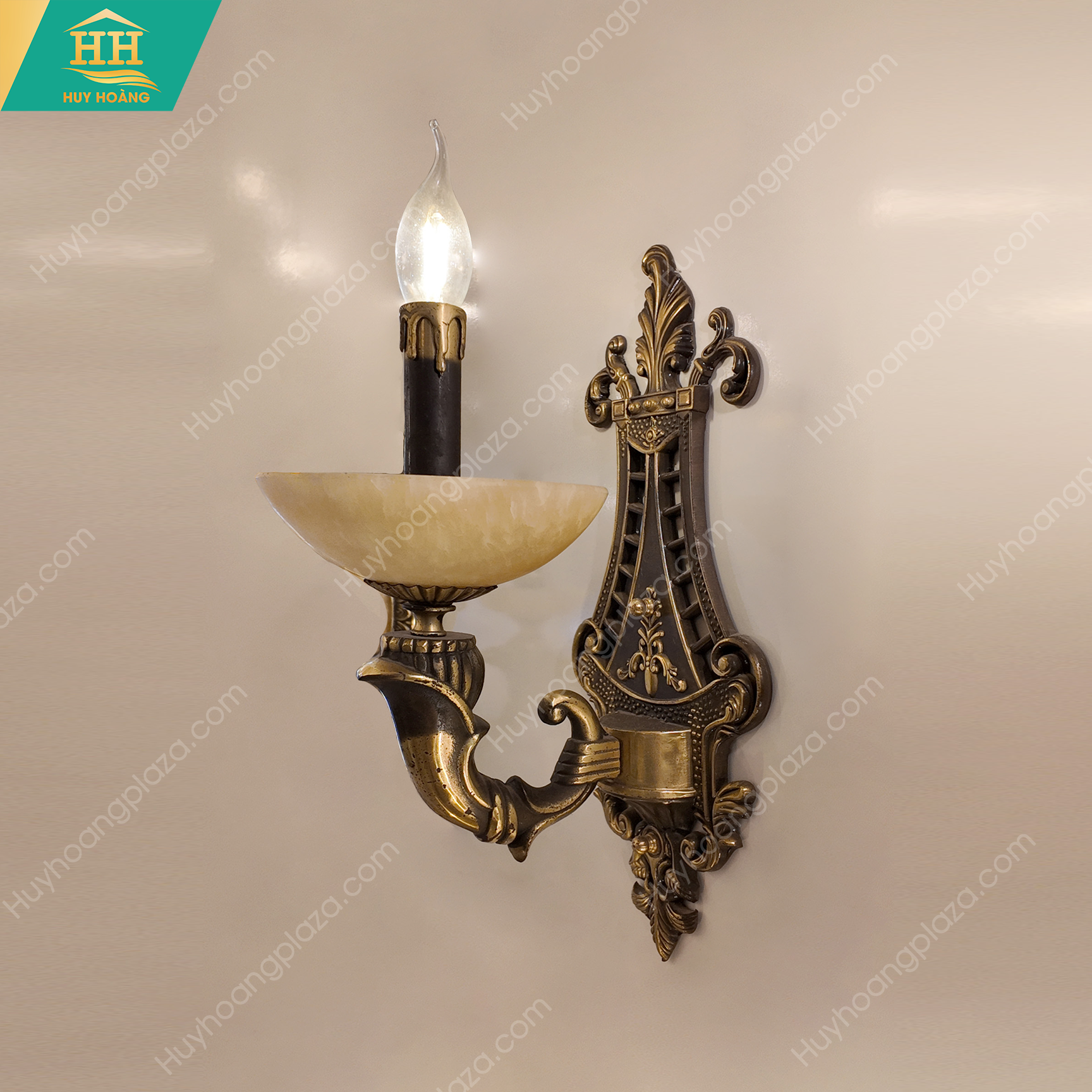  Đèn Tường Đồng Tay Nến HH9126 