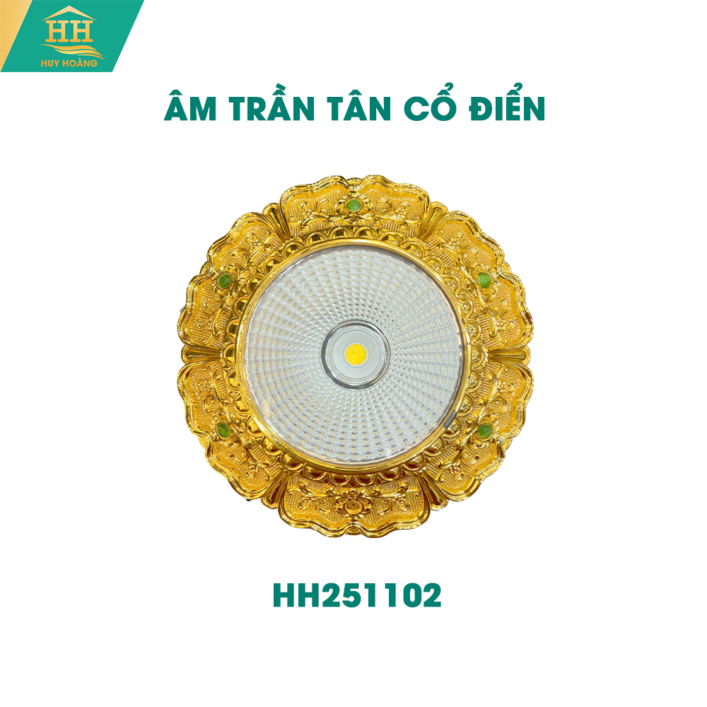  Đèn âm trần đồng tân cổ điển 