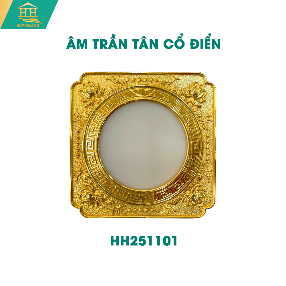  Đèn âm trần đồng tân cổ điển 