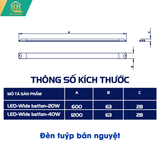  Đèn Tuýp Bán Nguyệt Opple 