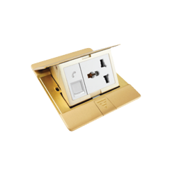  Bộ ổ đơn 3 chấu đa năng + Ổ điện thoại 10A 