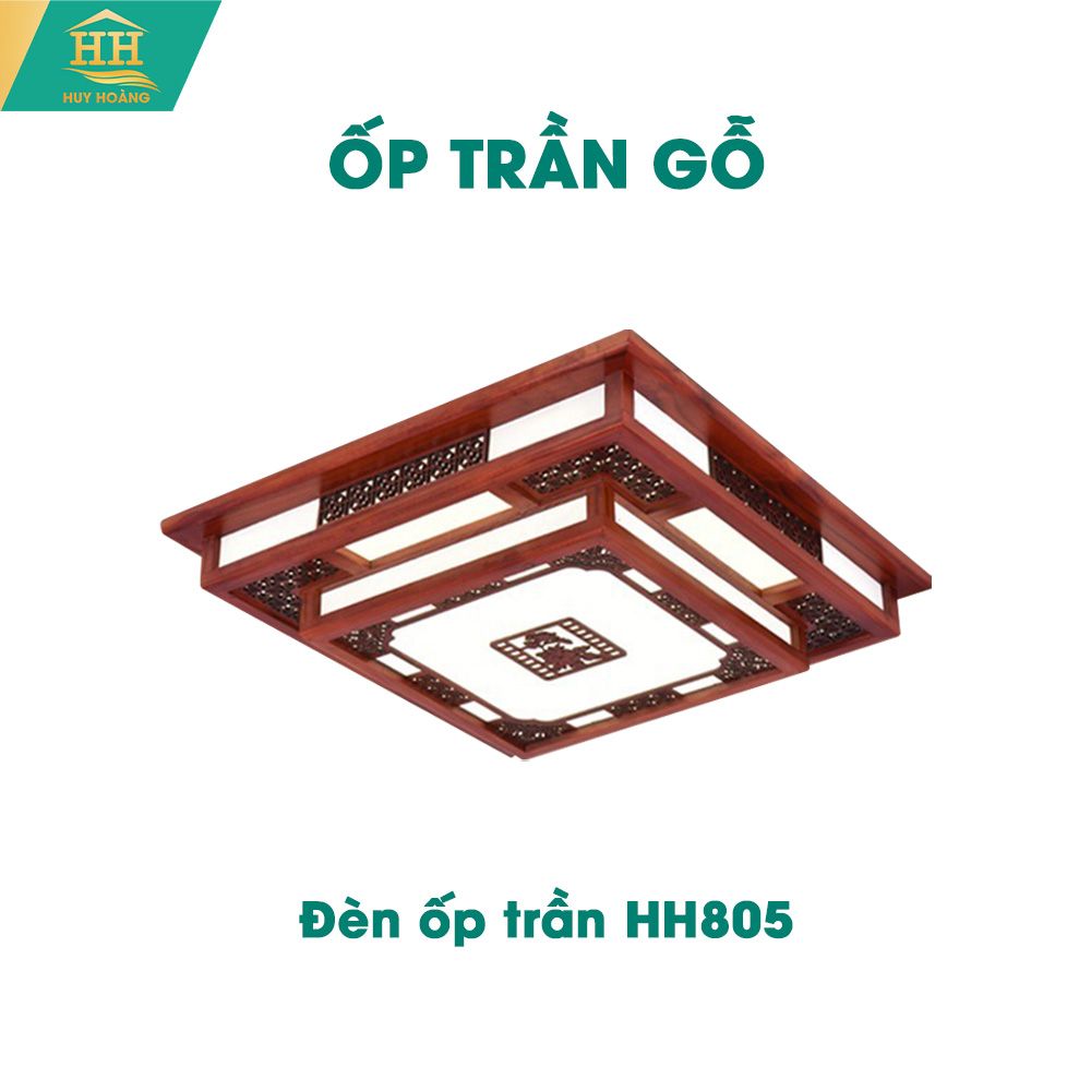  Đèn Ốp Trần Gỗ HH805 