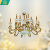  Đèn Chùm Đồng Đá Cao Cấp HH9889/20 