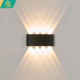  Đèn Hắt Tường 2 Đầu 8 Tia HH813C/4 - Black 