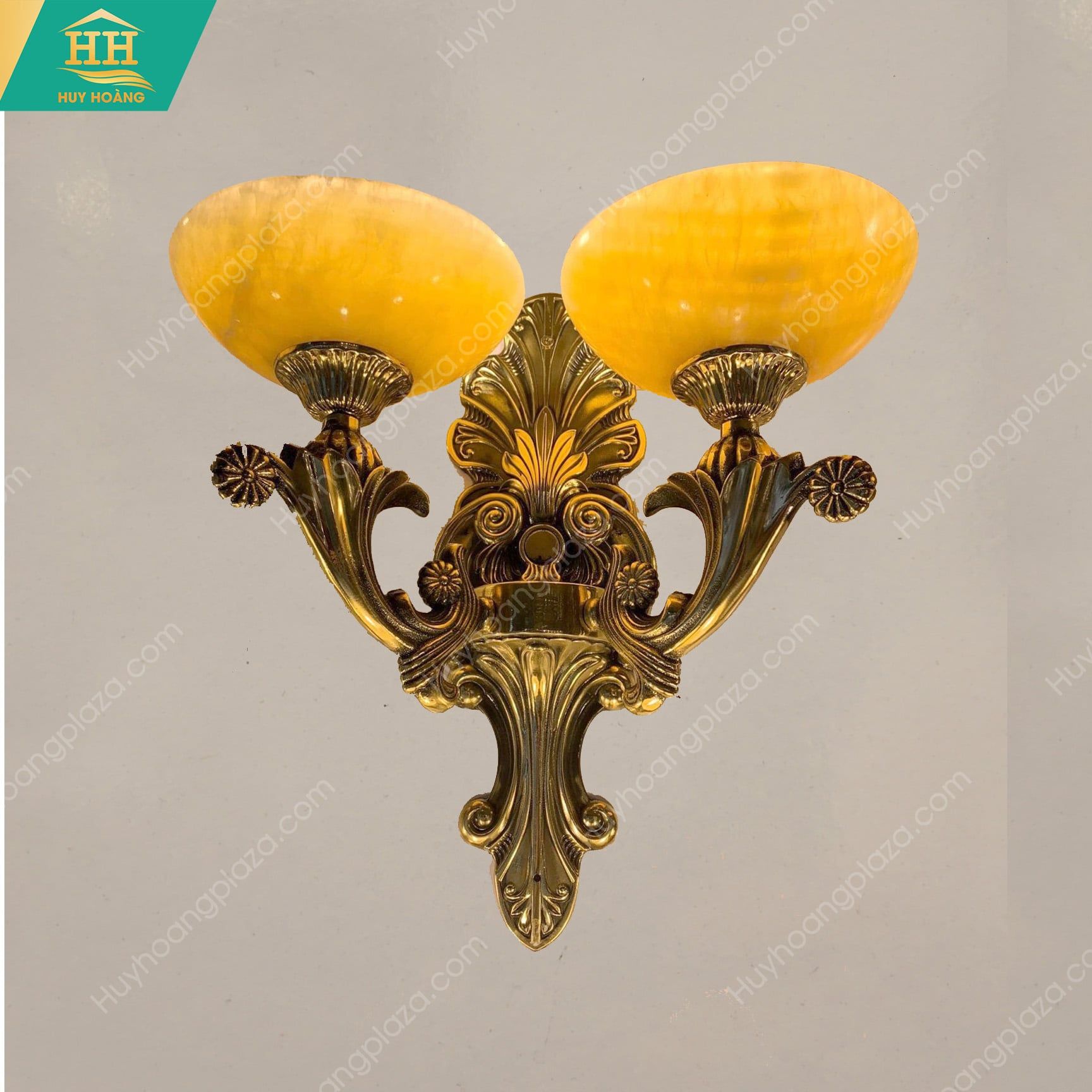  Đèn Tường Đồng Bát Đá Tự Nhiên 9126/2 