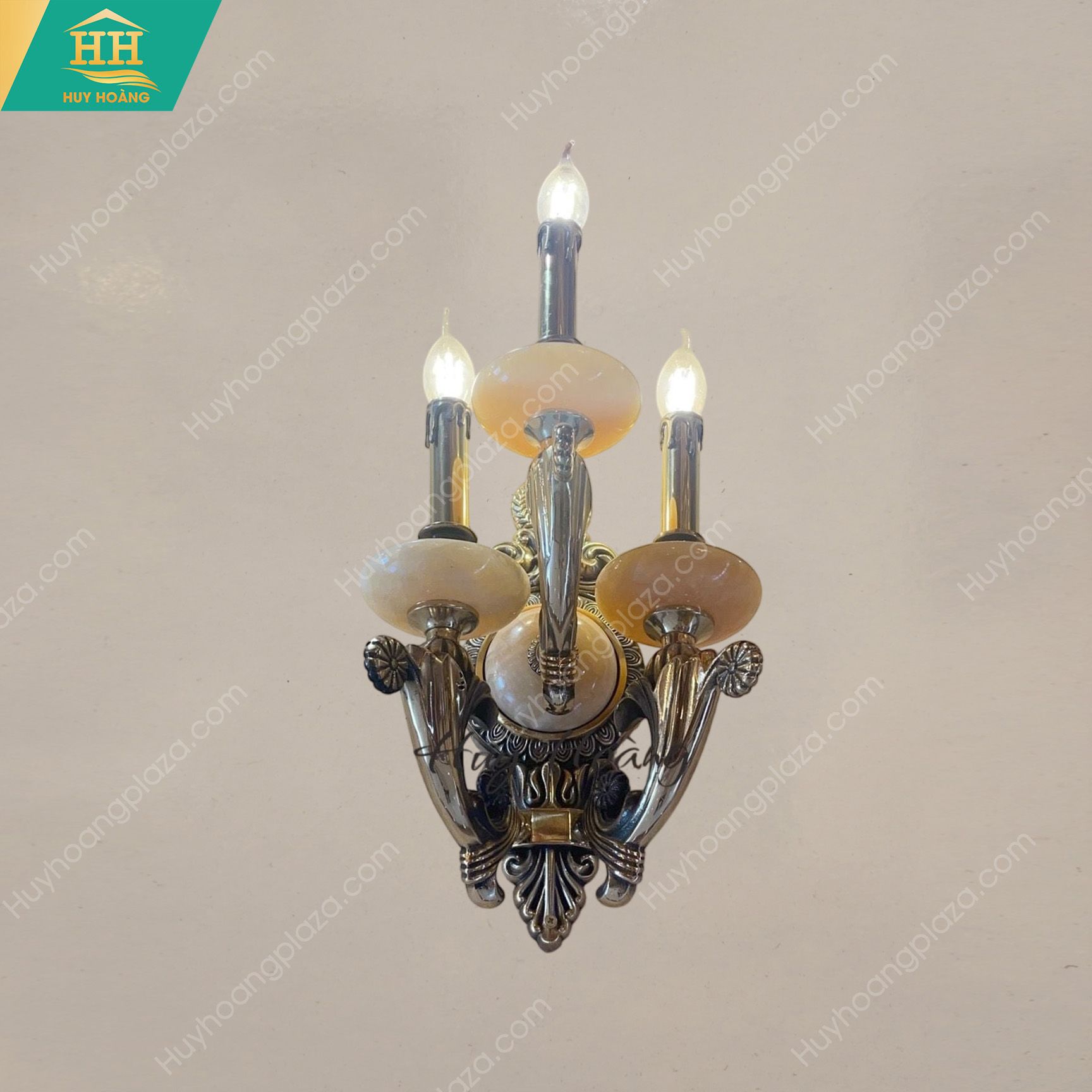  Đèn Tường Đồng Đá Tay Nến HH9003/3 