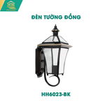  Đèn Tường Đồng Kính Mạ Si Đen HH6023-BK 