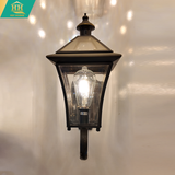  Đèn Tường Đồng Kính Mạ Si Đen HH6023-BK 