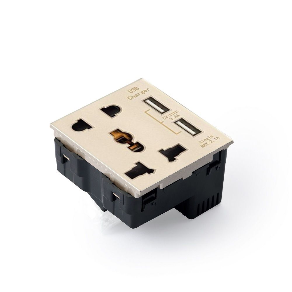  Ổ cắm đa năng + 2USB 