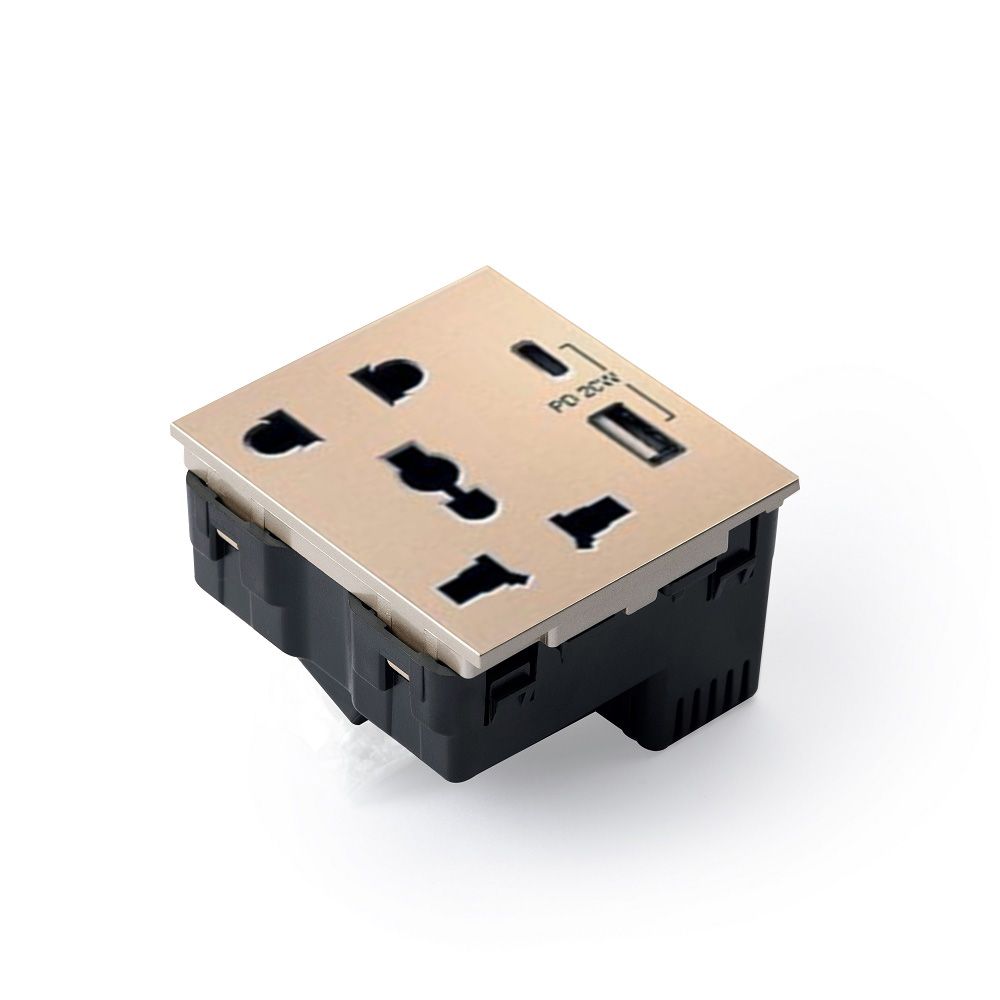  Ổ cắm đa năng + USB +Type C 