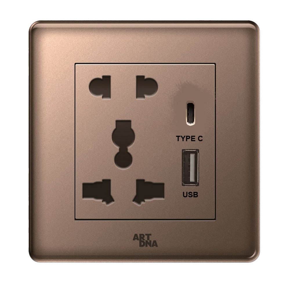  Ổ Cắm Đa Năng + Sạc USB + Type C 