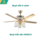  Quạt Trần 5 Cánh Có Đèn HH2215 