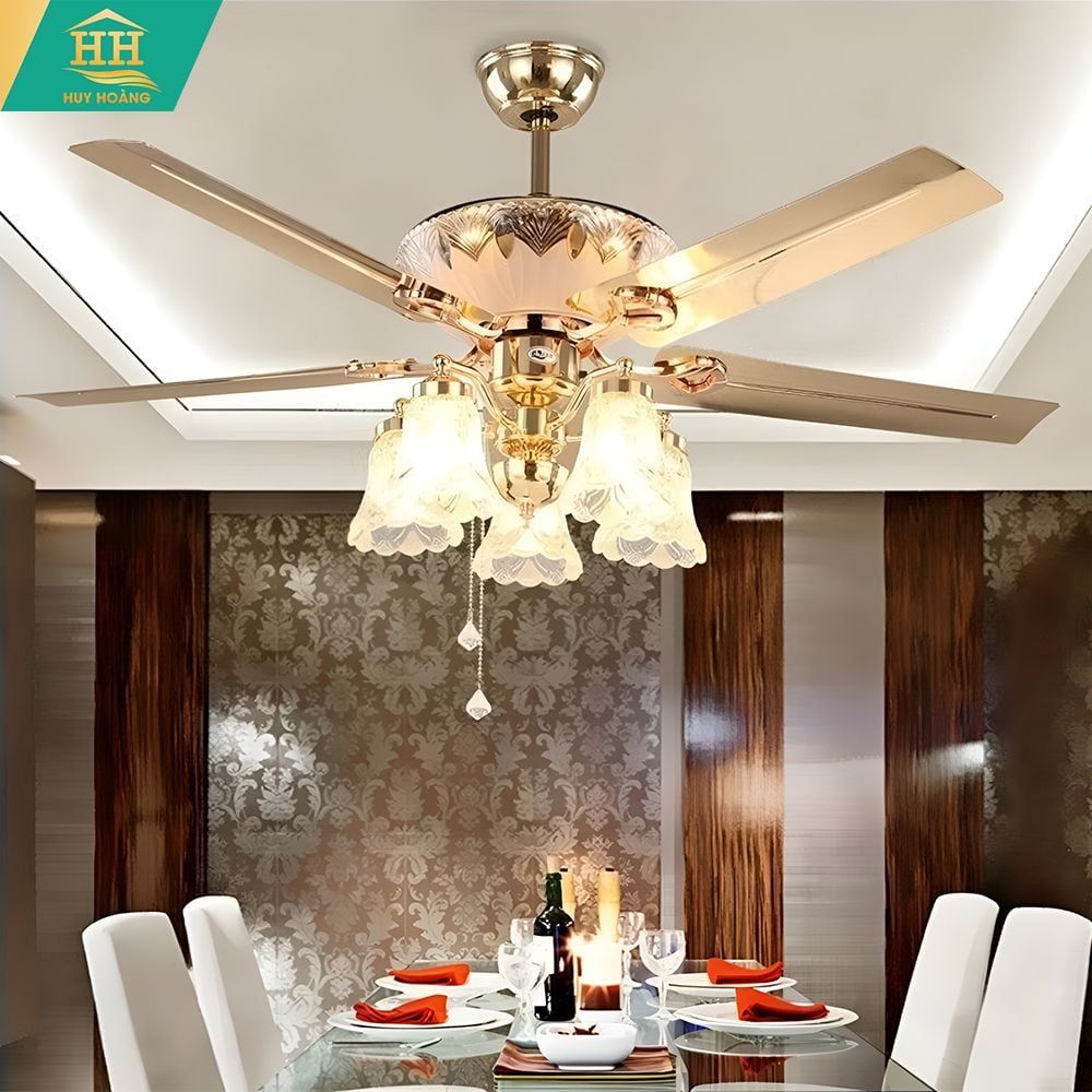  Quạt Trần 5 Cánh Có Đèn HH2215 