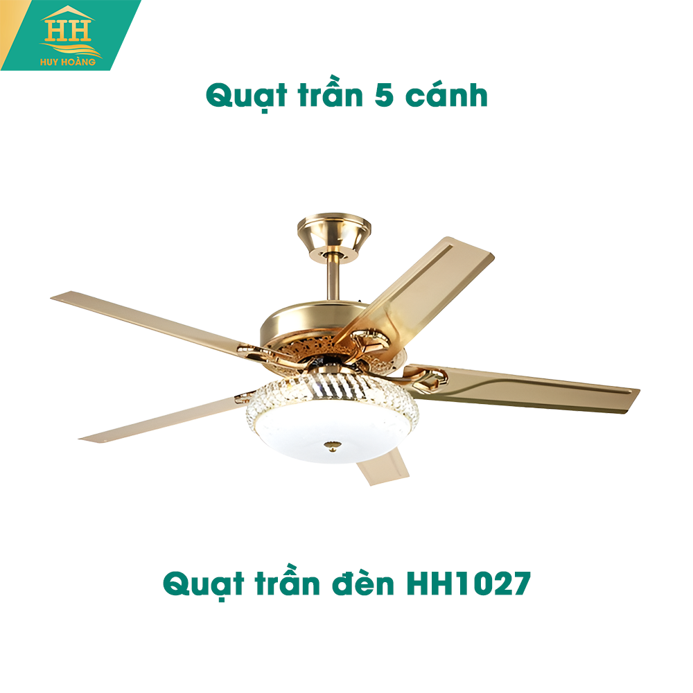  Quạt Trần Đèn 5 Cánh HH1027 