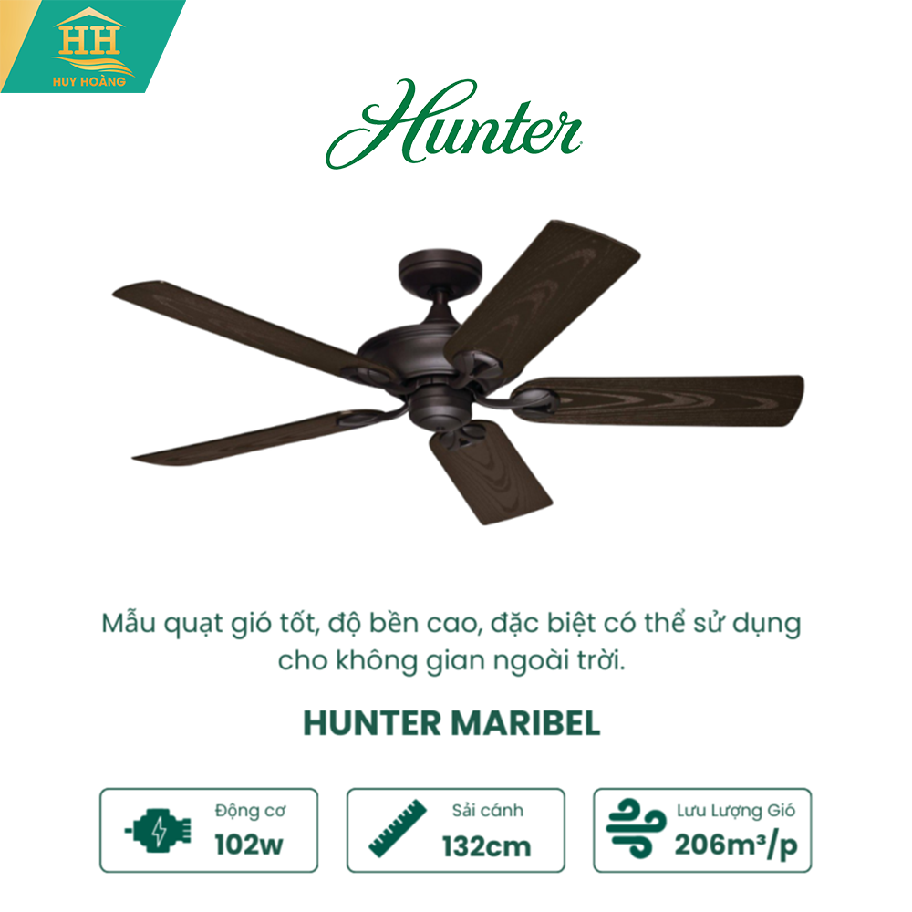  Quạt trần Hunter MariBel HH50555 