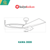  Quạt trần Kaiyokukan 2020 