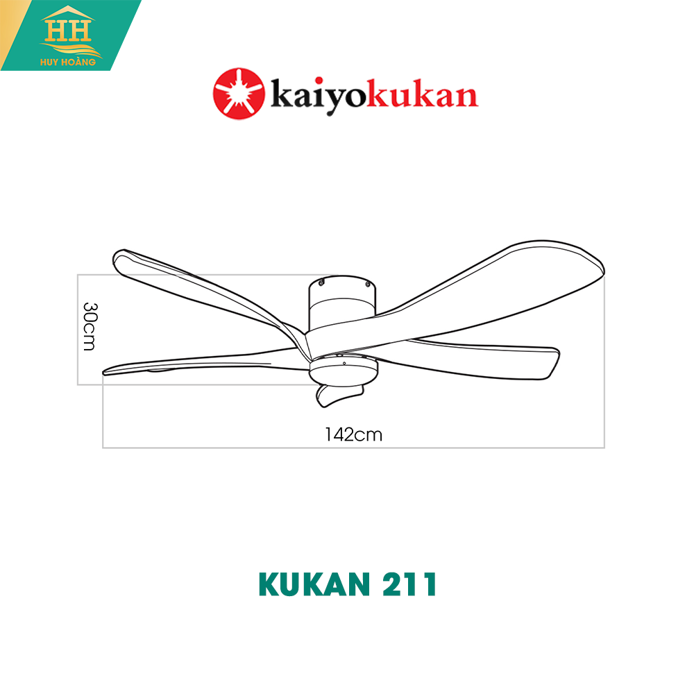  Quạt Trần Kaiyokukan KuKan 211 