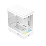  XIGMATEK - PURA MS ARCTIC (EN48494) - PREMIUM GAMING M-ATX, ARGB LIGHTING BAR 
