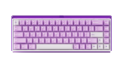  BÀN PHÍM AKKO RAY68 MISTY PURPLE & WHITE 