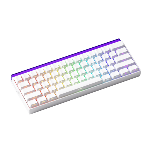  BÀN PHÍM VEEKOS SHINE60 SP WHITE AKKO GLARE MAGNETIC SWITCH 