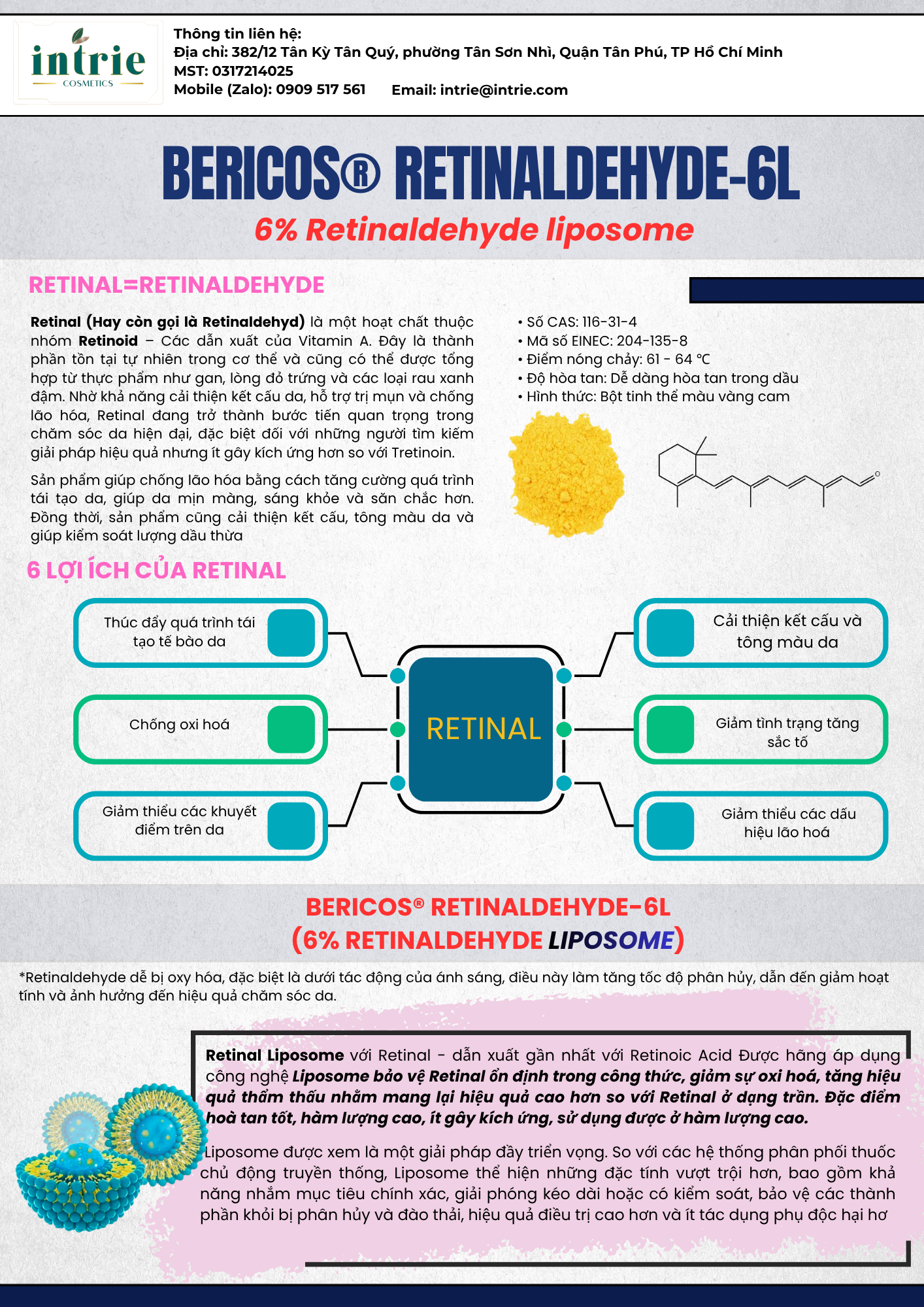  BeriCos® Retinaldehyde-6L 