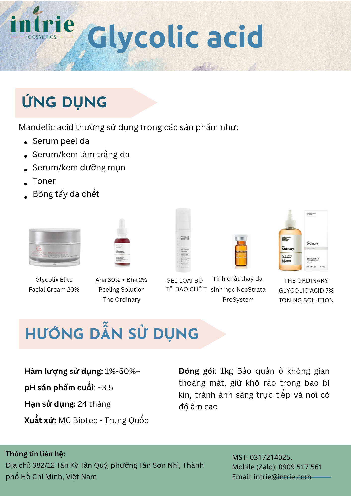  Glycolic Acid 