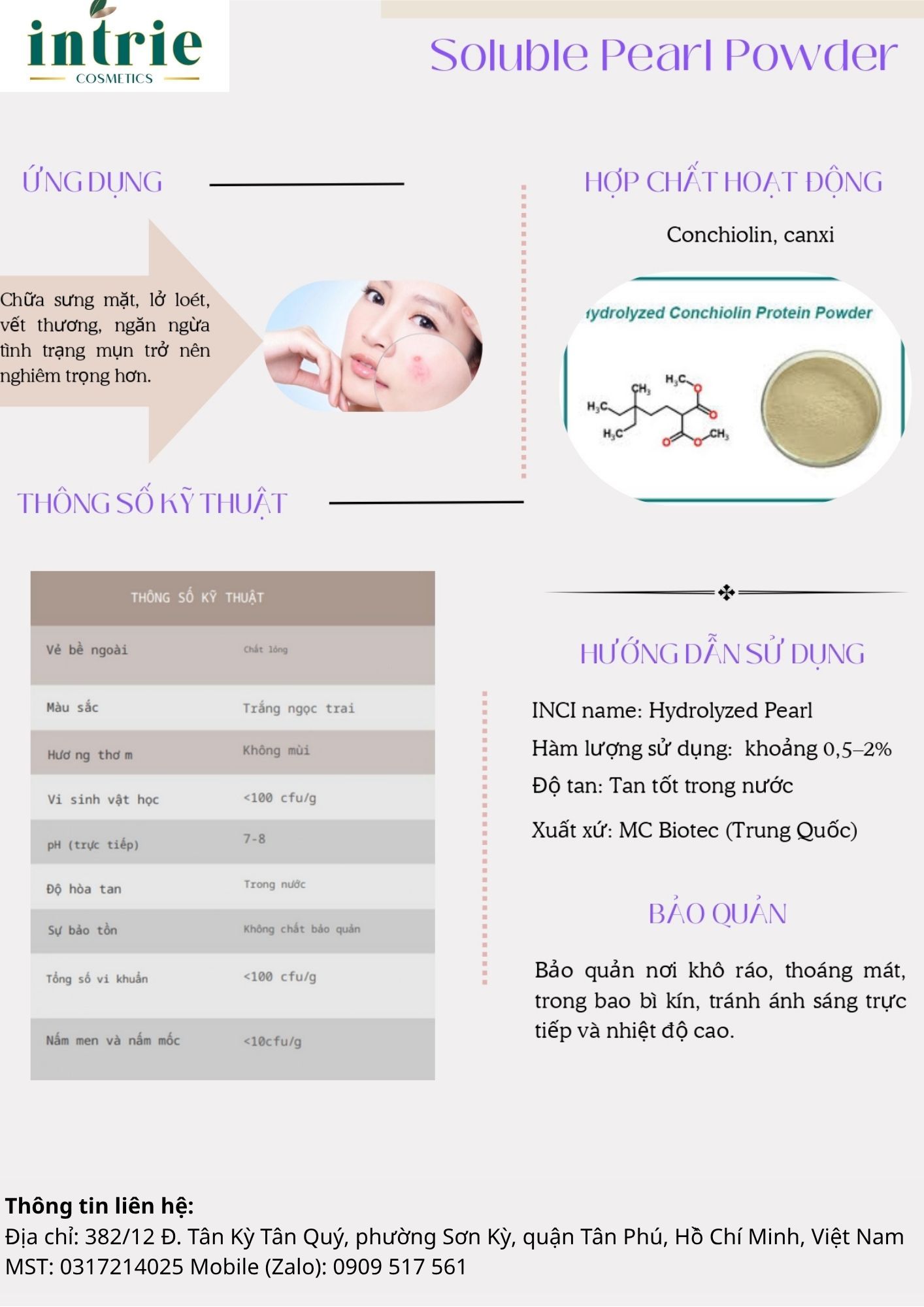  Solube Pearl Powder 