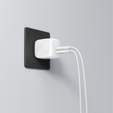  Adapter sạc nhanh 67W GaN, 2 x USB-C PD PPS, màu trắng Belkin 