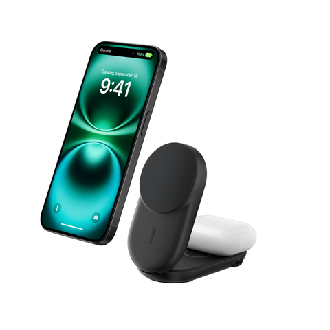  Sạc không dây Magsafe 2-in-1 Qi2 25W gập gọn round form Belkin 