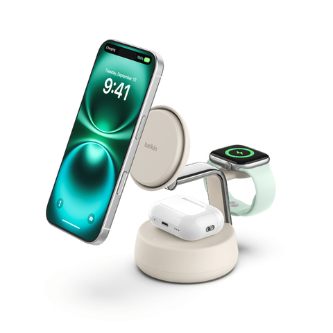 Dock sạc không dây Magsafe 3-in-1 Qi2 25W Belkin 