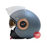 Mũ Bảo Hiểm 3/4 Có Kính Âm Vespa Officina 8 chính hãng tại FMG Mobilty | Motoplex Hanoi