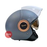 Mũ Bảo Hiểm 3/4 Có Kính Âm Vespa Officina 8 chính hãng tại FMG Mobilty | Motoplex Hanoi