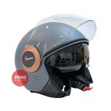 Mũ Bảo Hiểm 3/4 Có Kính Âm Vespa Officina 8 chính hãng tại FMG Mobilty | Motoplex Hanoi
